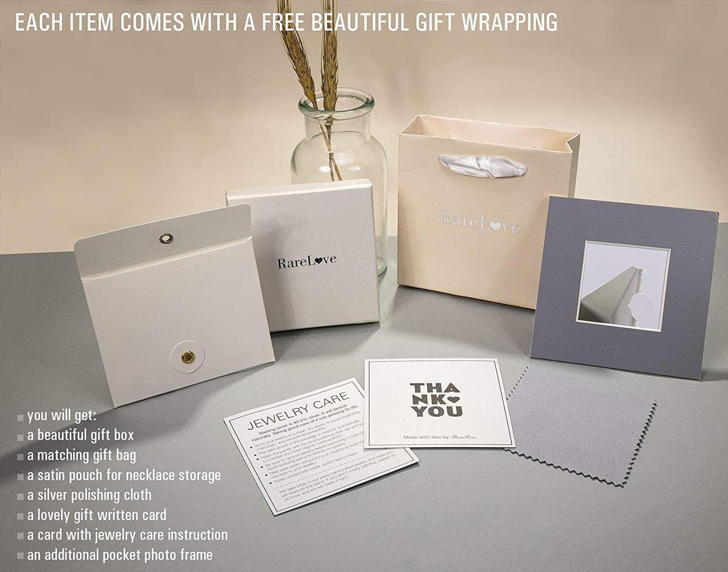 Rarelove Gifts for Mom,925 Sterling Silver Tiny Infinity Heart Necklaces for Mother & Daughter,Mom Necklace from Daughter,Mom Gifts for Mothers Day,Best Birthday Gift Ideas