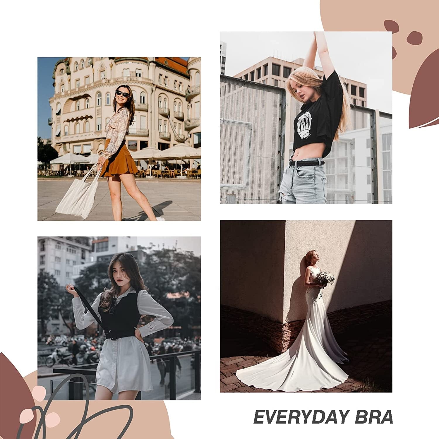 Rasback Women'S Sexy Lace Push up Bra with Padded Add One Cup Underwire Balconette Bra plus Size Low Cut Bra