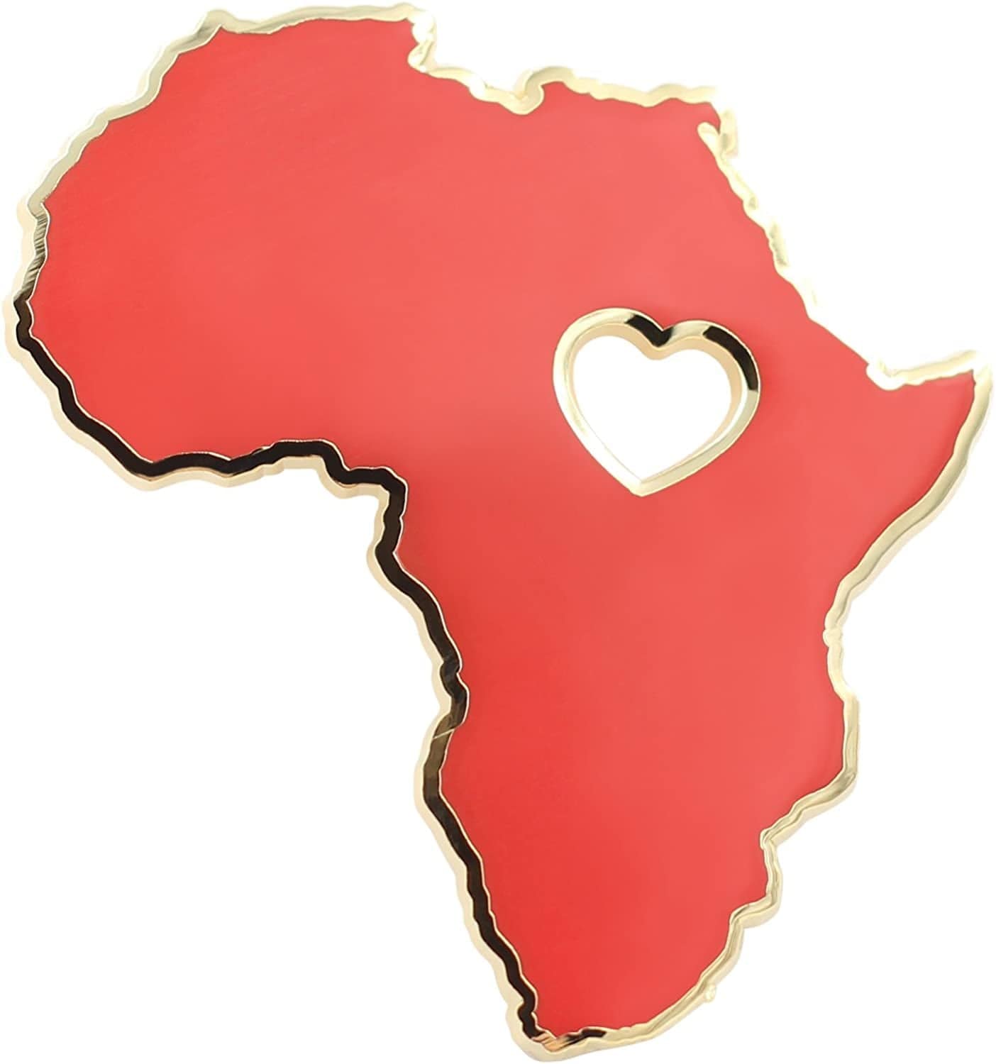 REAL SIC Africa Pin - Wakanda Forever, BLM, & Black Panther Enamel Pin Red