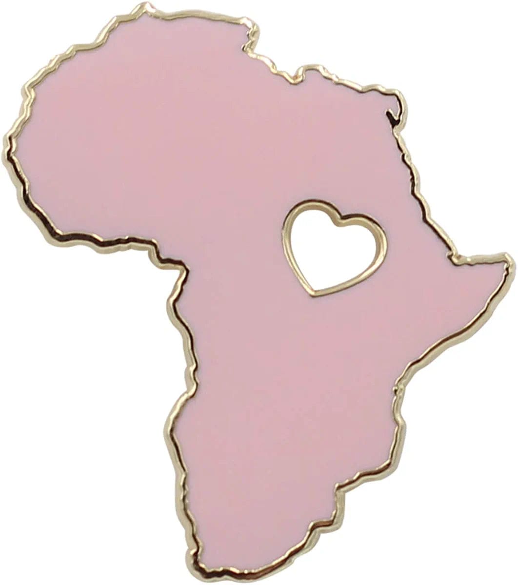 REAL SIC Africa Pin - Wakanda Forever, BLM, & Black Panther Enamel Pin Pink
