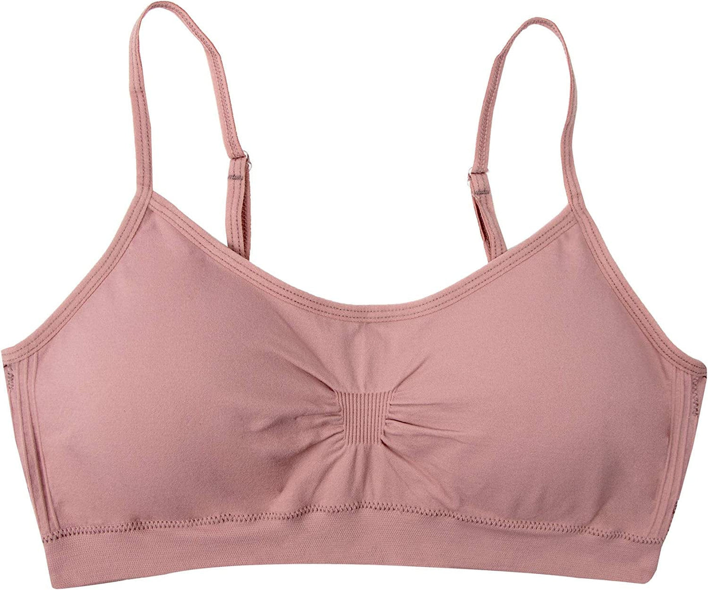 Red Bene Women'S Seamless Padded Wirefree Comfort Bra Bralette Cameo / Medium