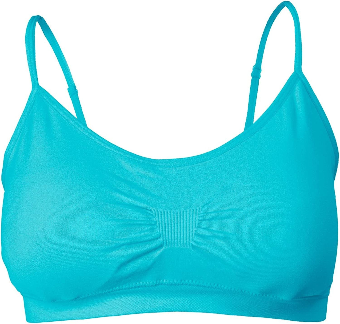 Red Bene Women'S Seamless Padded Wirefree Comfort Bra Bralette Turquoise / Small