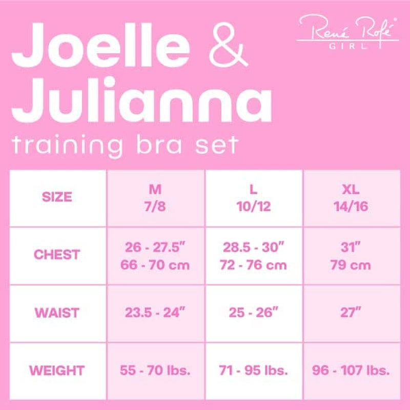 Rene Rofe Girls’ Training Bra Set – 10 Piece Cotton Cami Bralette and Hipster Briefs (M-XL)