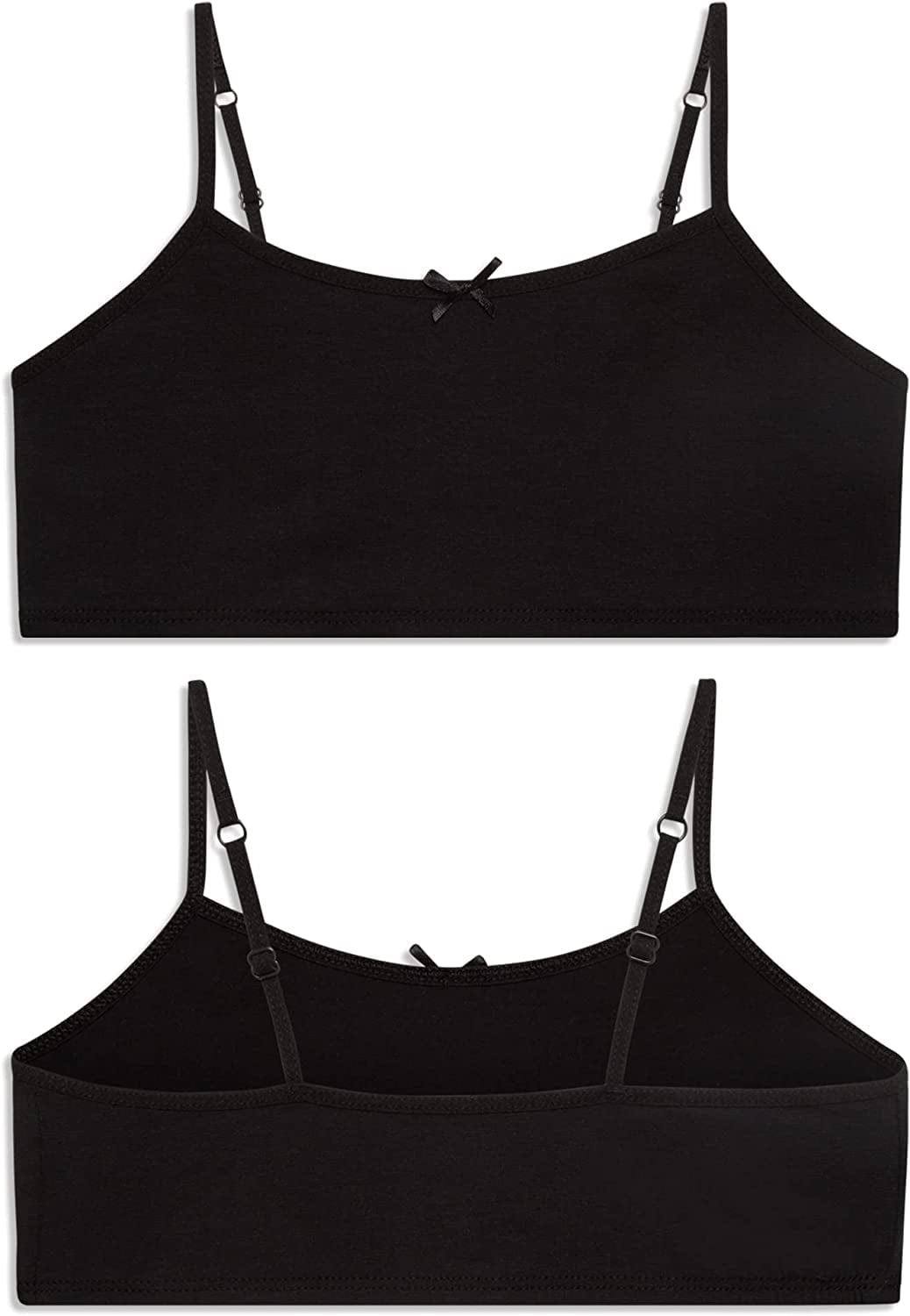 Rene Rofe Girls’ Training Bra Set – 10 Piece Cotton Cami Bralette and Hipster Briefs (M-XL)