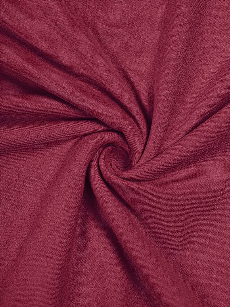 REORIA Womens Sexy Square Neck Double Lined Long Sleeve Bodysuit Tops Jumpsuits