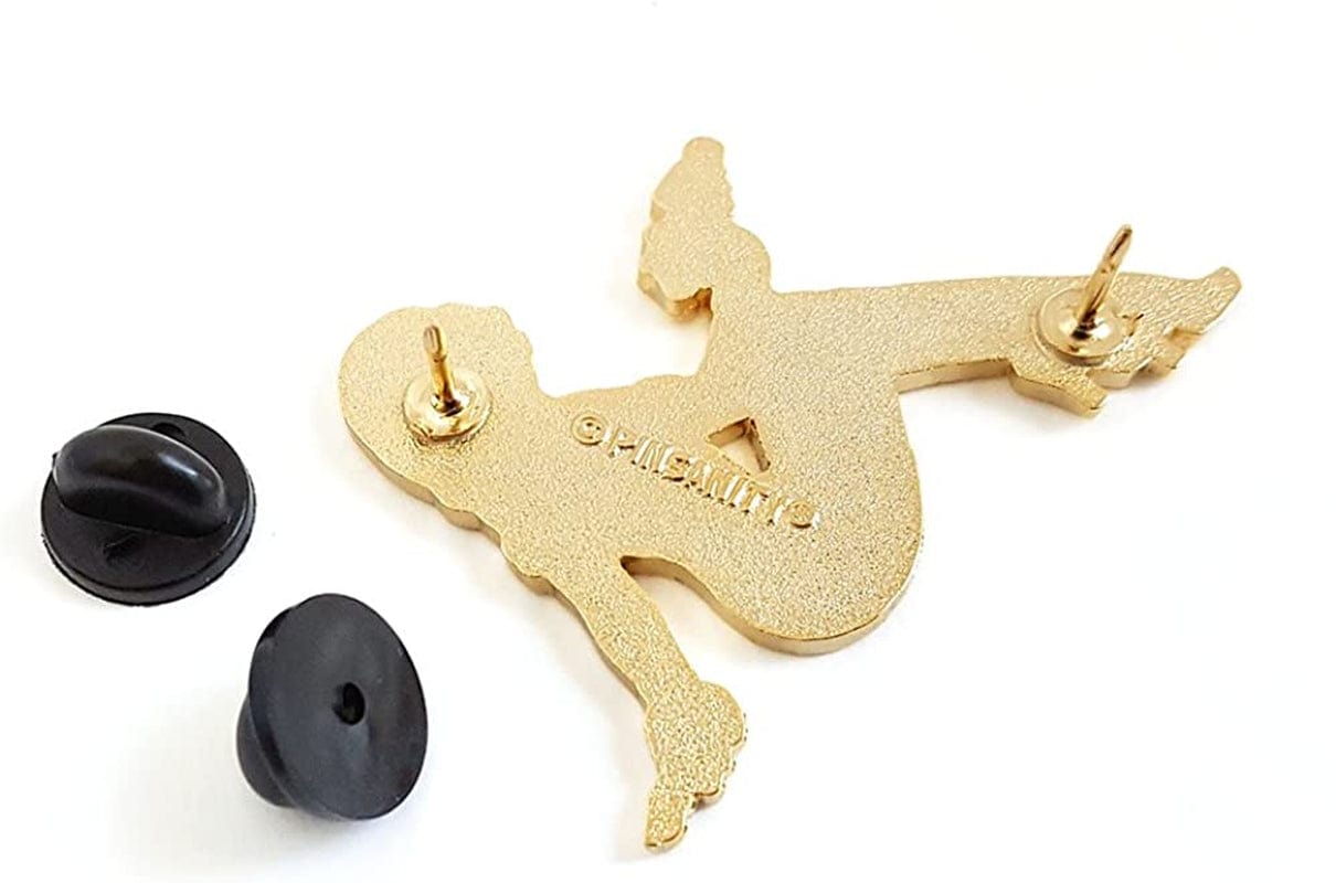 Retro Sci-Fi Alien Pin up Girl Enamel Lapel Pin