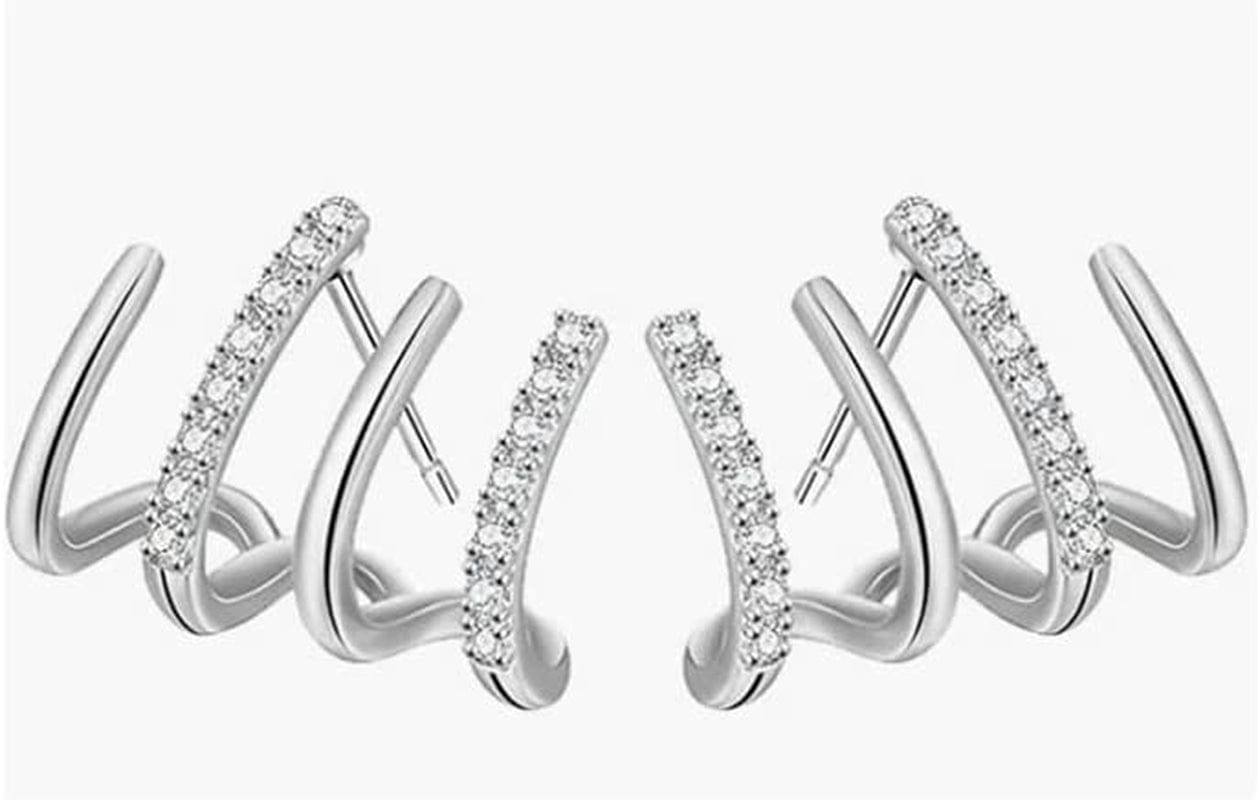 Retro Stud S925 Silver Needle Stud Earrings Niche Temperament Earrings Trendy Light Luxury Fashion Female Retro Exquisite Earrings Gold 1 Pair Fashion9 / a.