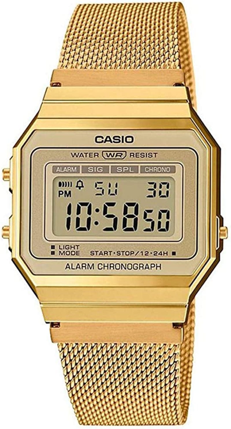 Retro Watch A700WEMG-9AEF Unisex Gold Chronometer