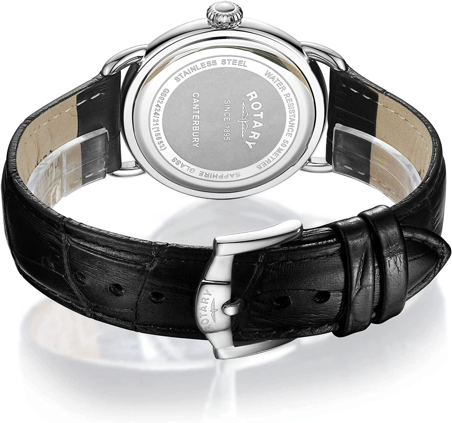 Rotary Men'S GS02424/21 Analog Display Quartz Black Watch