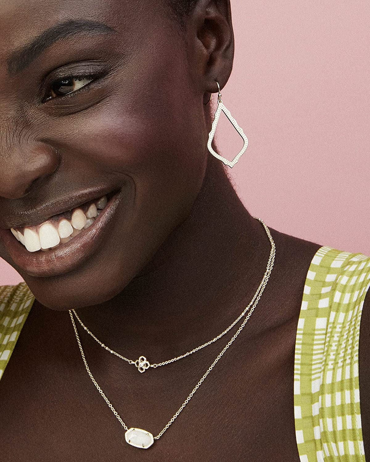 Rue Adjustable Length Pendant Necklace for Women, Fashion Jewelry RHODIUM - RHODIUM METAL