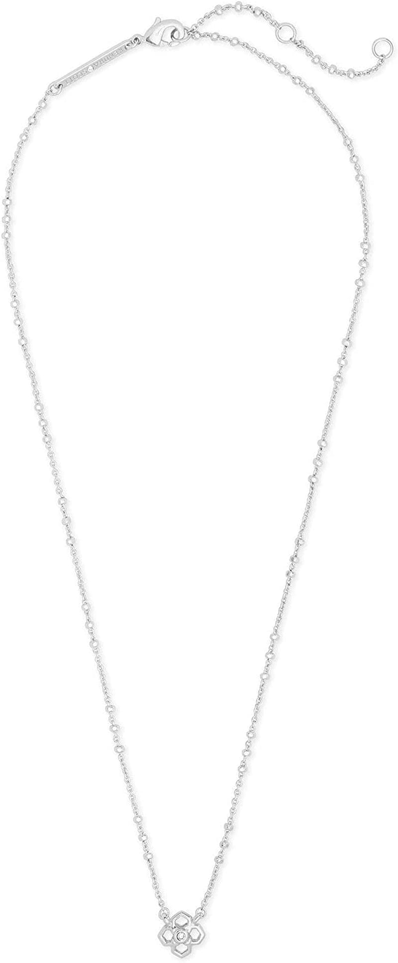 Rue Adjustable Length Pendant Necklace for Women, Fashion Jewelry RHODIUM - RHODIUM METAL