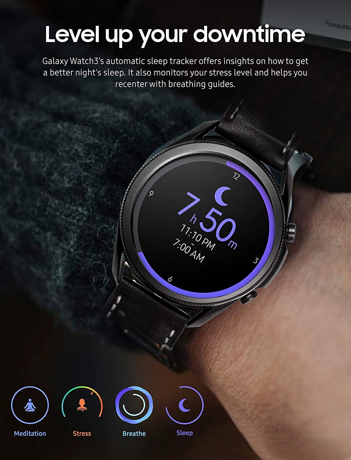 SAMSUNG Galaxy Smart Watch 3 (45Mm, Mystic Black) (Renewed)