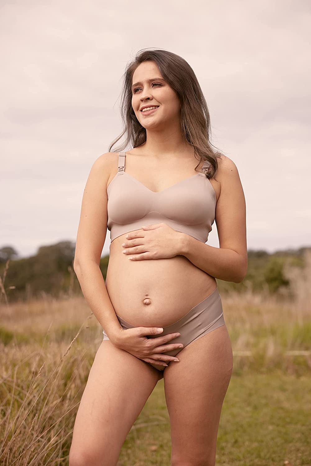 Seamless Bra Nursing Bra for Breastfeeding Pregnancy Bralette Inlcuding Extenders & Clips