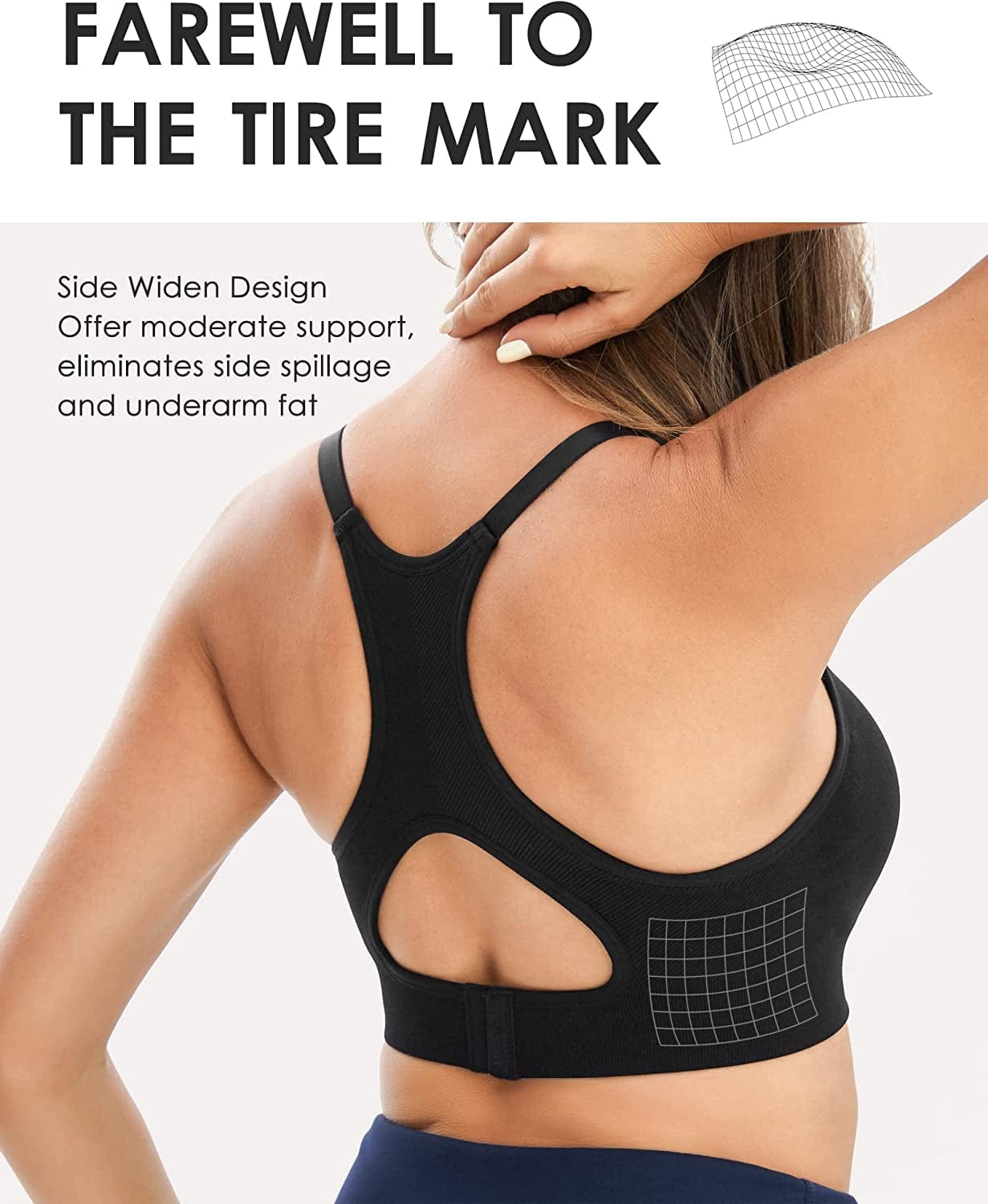 Seamless Support Nursing Bra Medium Impact Maternity Nursing Sports Bras Breastfeeding Bra for Pregnancy Postpartum