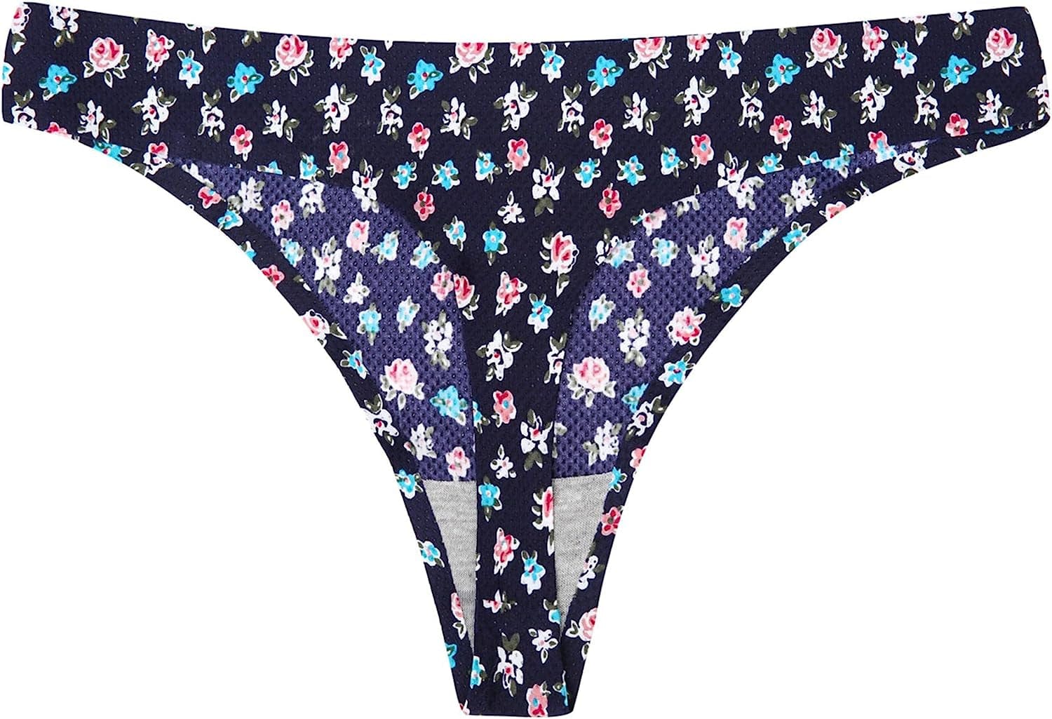 Seamless Thongs for Women, Ladies No Show Thong Underwear for Women Comfy Breathable Microfiber Thong Panties XS-L