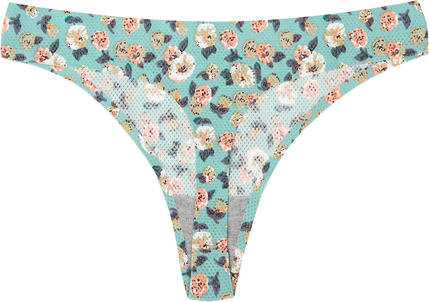 Seamless Thongs for Women, Ladies No Show Thong Underwear for Women Comfy Breathable Microfiber Thong Panties XS-L