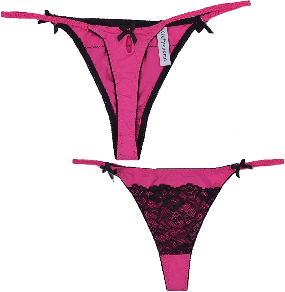 Seamless Thongs for Women No Show Thong Underwear Print T-Back Low Rise Invisible Breathable 5 Pack