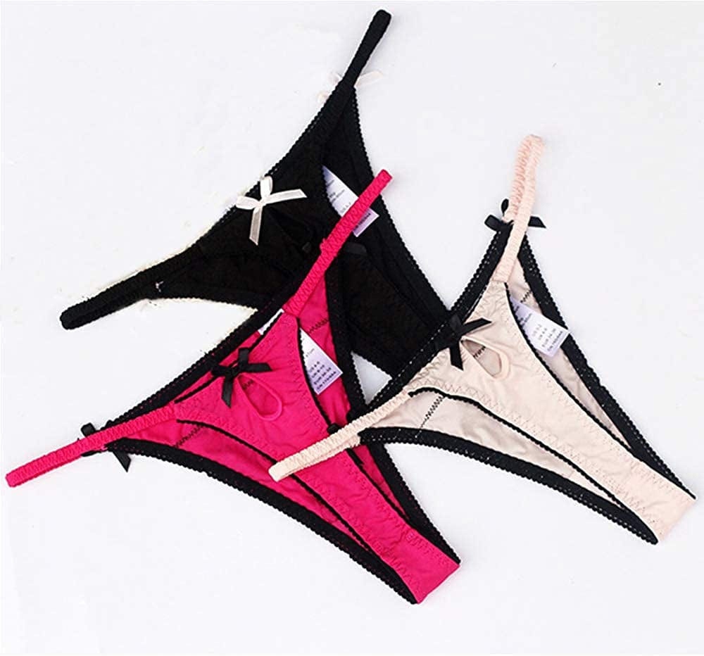 Seamless Thongs for Women No Show Thong Underwear Print T-Back Low Rise Invisible Breathable 5 Pack