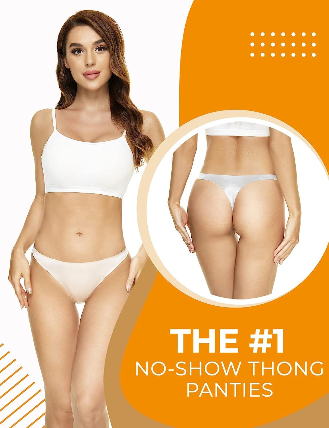 Seamless Thongs for Women Pack Thong Underwear Women Silk No Show Thongs for Women Satin Thong Panties for Women