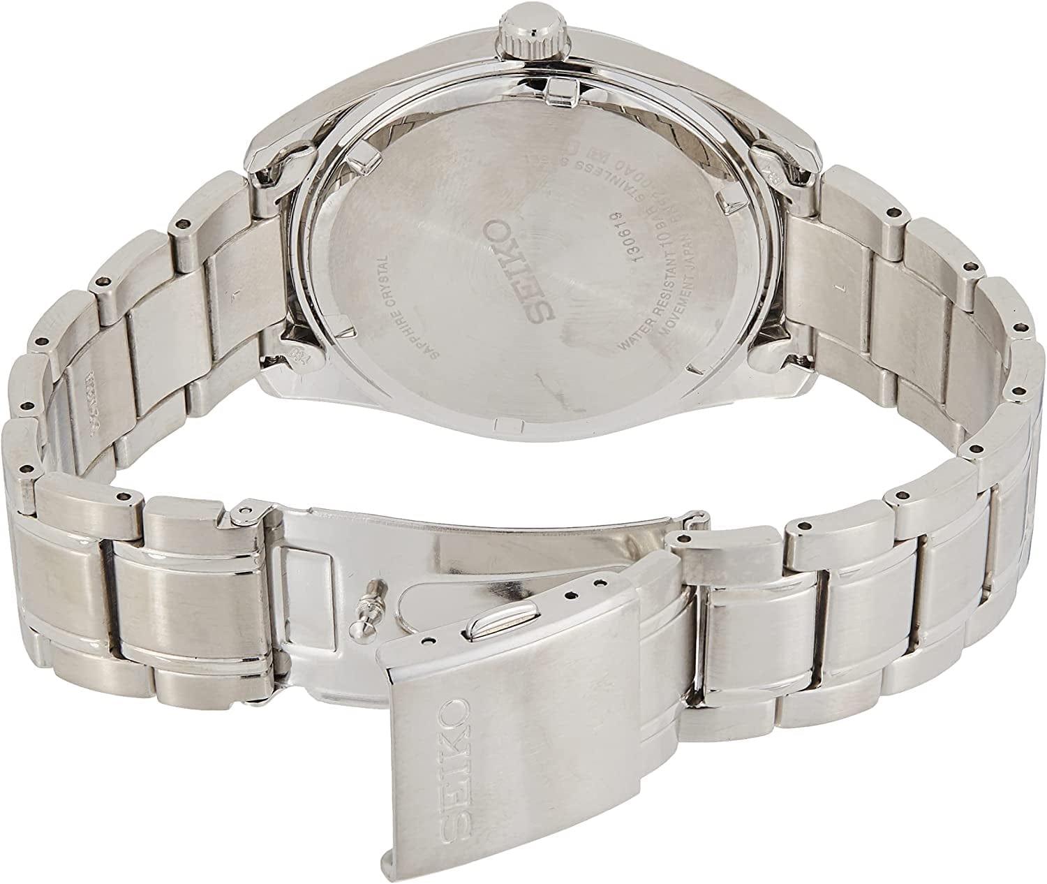 Seiko Men'S Essentials Japanese Quartz with Stainless Steel Strap, Silver (Model: SUR307)