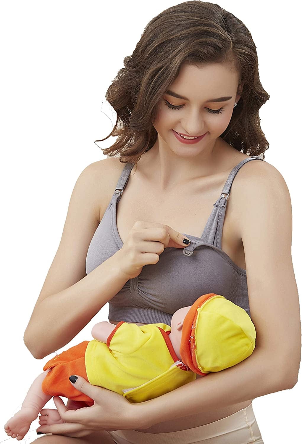 Seitop 3 Pack Nursing Bra for Woman, Seamless Breastfeeding Bras