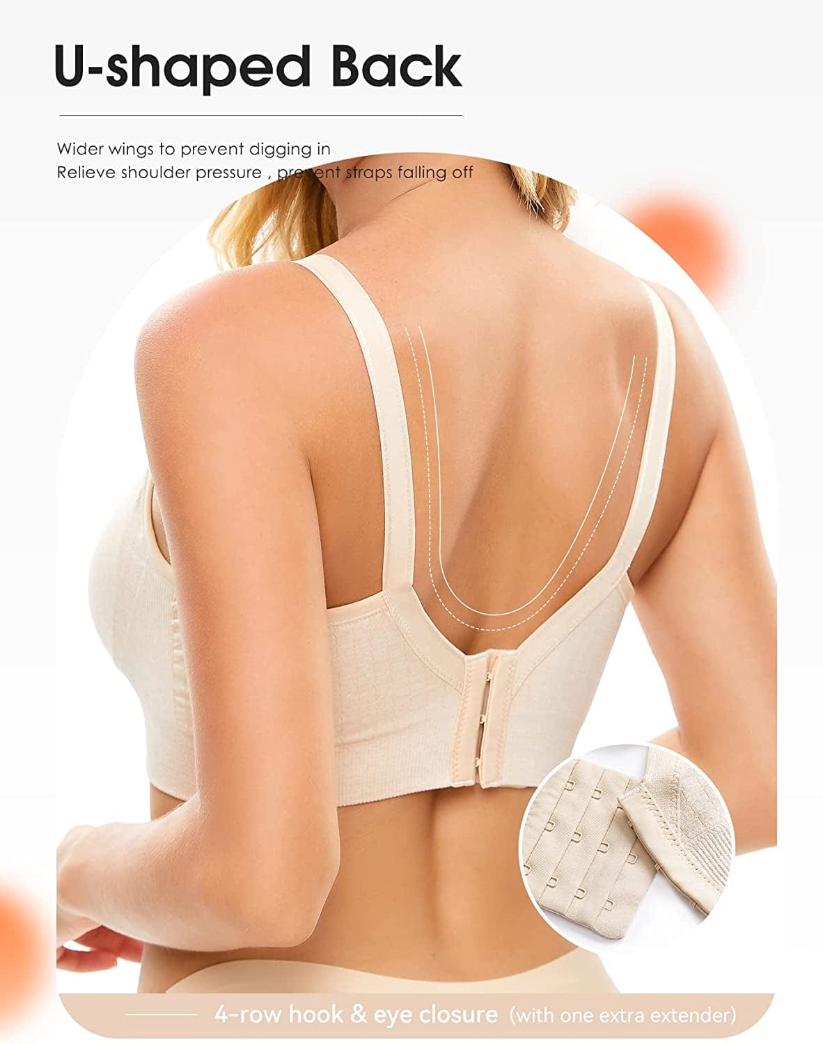 Seramera Maternity & Nursing Bra for Pregnancy and Breastfeeding, Low-Impact Sports & Sleep Bra with Support for Women