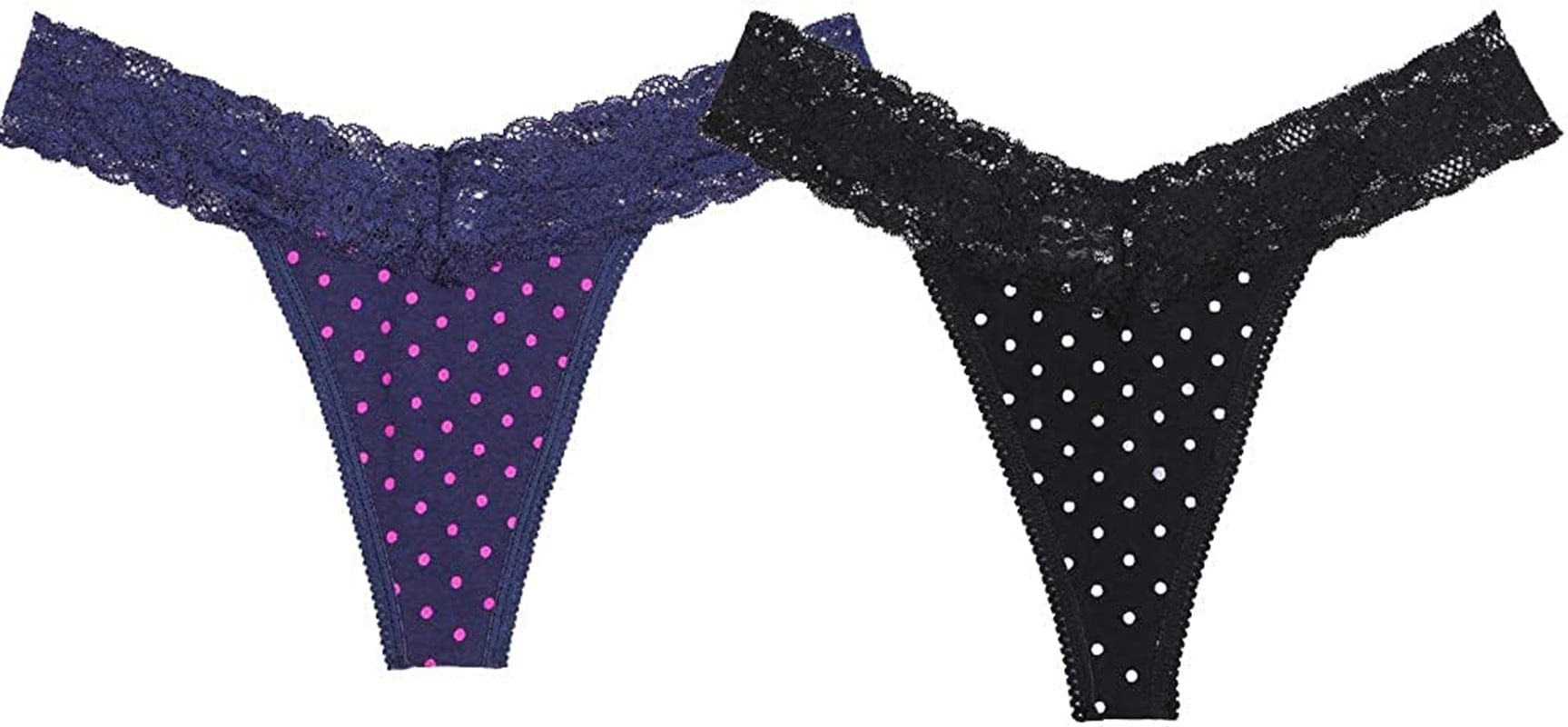 Sesil 10-Pack Leopard Print Color Cotton Lace Thong Low Waist Yoga Sports Home Seamless Panties for Women Multicoloured / XX-Large
