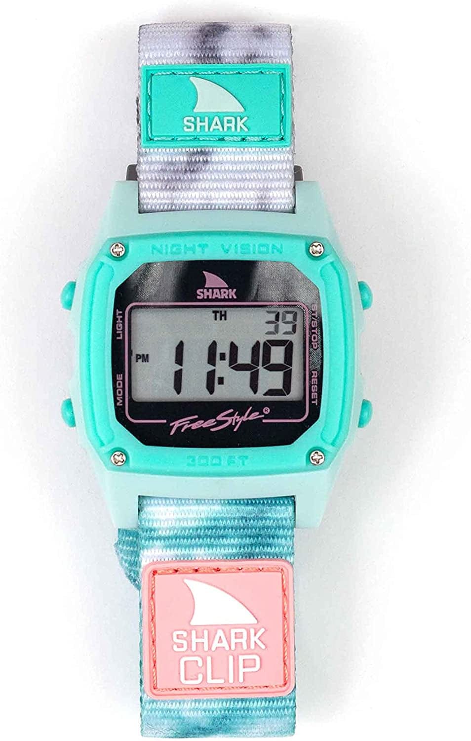 Shark Classic Clip Tie Dye Aqua Cloud Unisex Watch FS101123