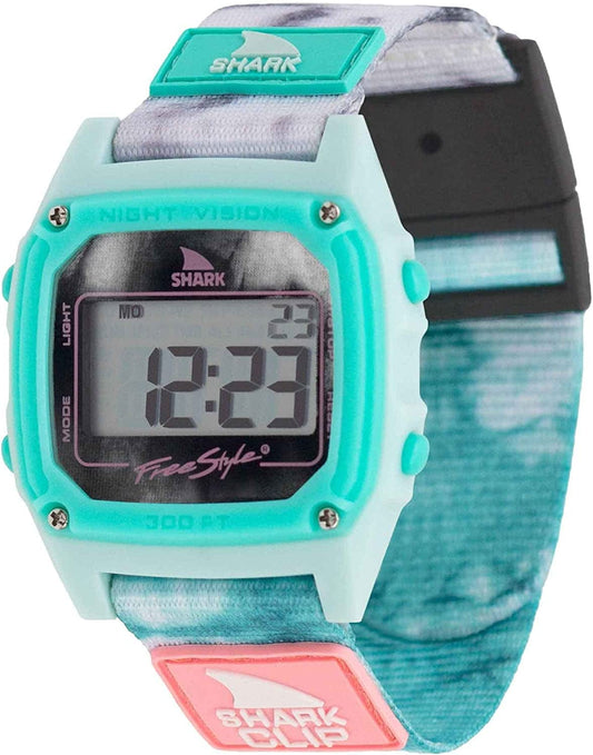 Shark Classic Clip Tie Dye Aqua Cloud Unisex Watch FS101123