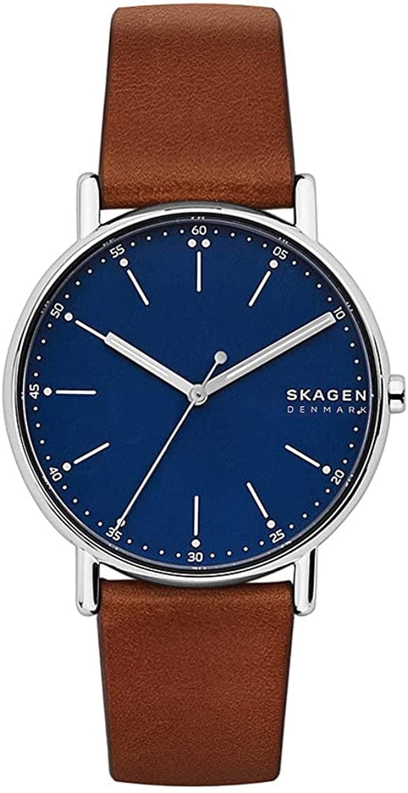 Signatur Three-Hand 40Mm Minimalist Watch Brown / Blue