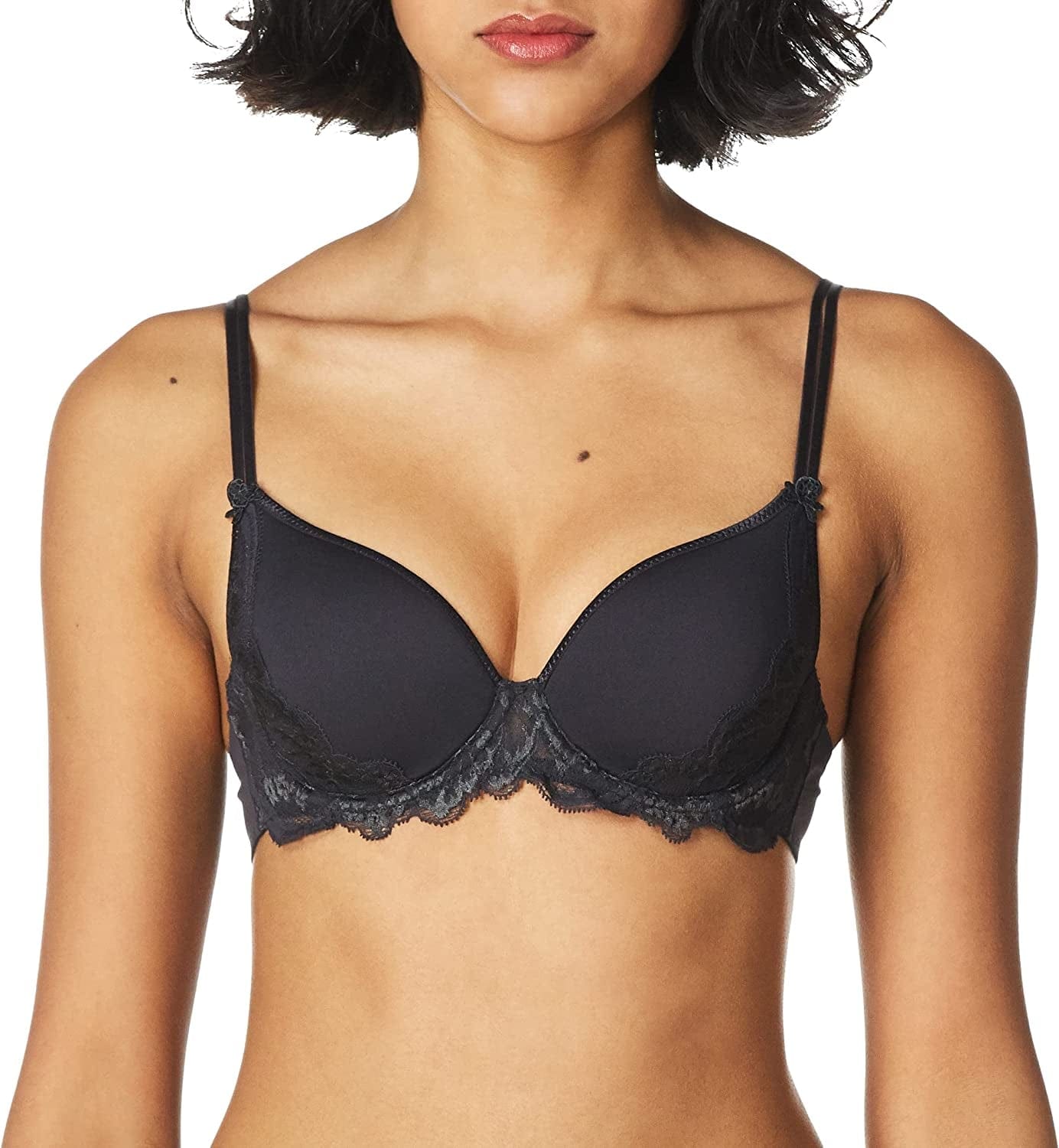 Simone Perele Women'S Amour 3D Spacer Plunge Underwire Bra Anthracite / 32B