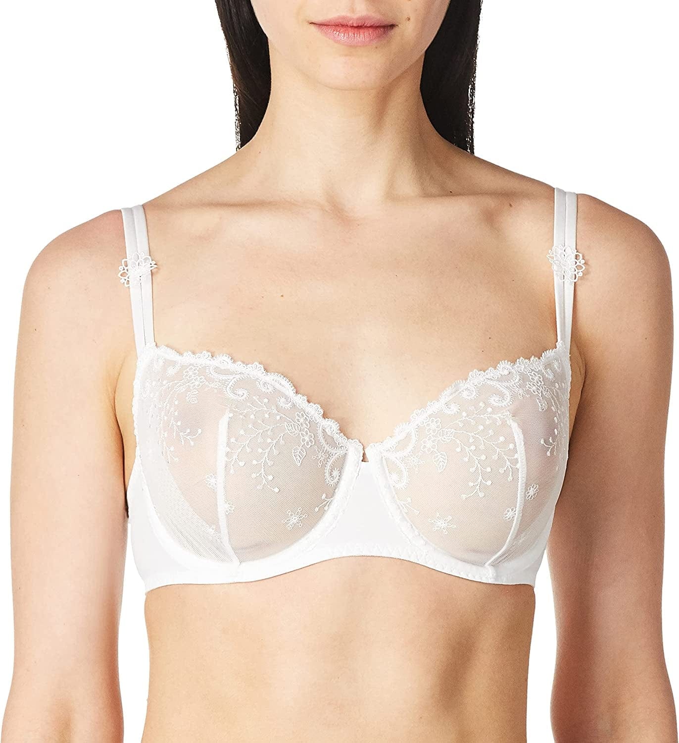 Simone Perele Women'S Delice Demi Cup Bra White / 32B