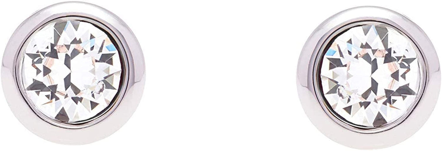 Sinaa Crystal Stud Earrings - Silver or Rose Gold Tone Options