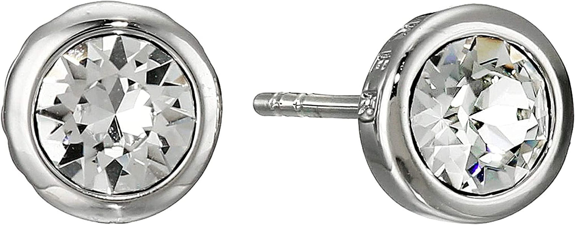 Sinaa Crystal Stud Earrings - Silver or Rose Gold Tone Options Silver