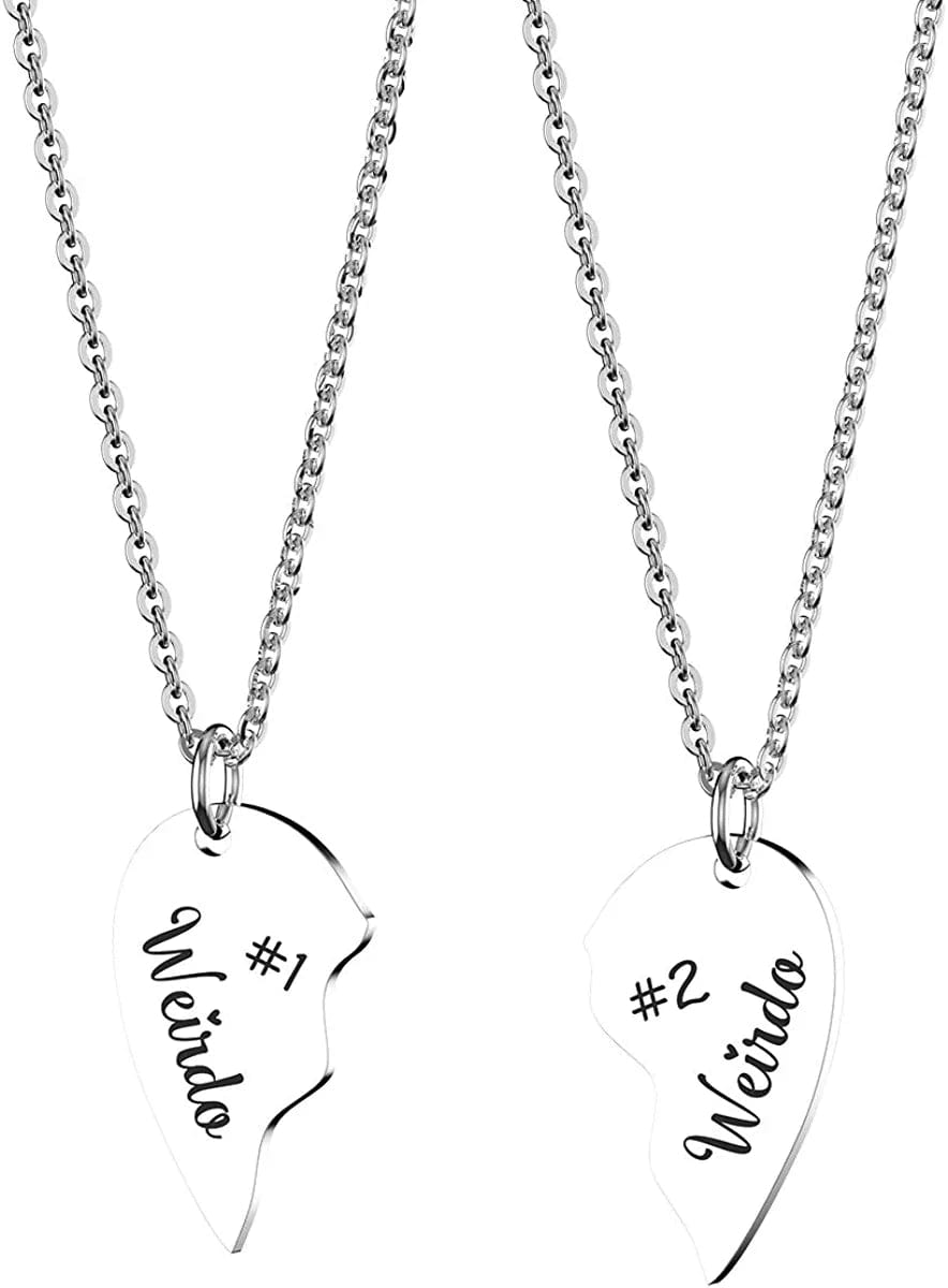 Sisters Necklace Set for 2 3 4,Big Sis Mid Sis Lil Sis Gifts Mom Charms & Pendants Necklace Jewelry Gift for Big Middle Little Sisters Friendship Gifts,Christmas Birthday Gift for Daughter Sister Best Friends. Weirdo_neck_2