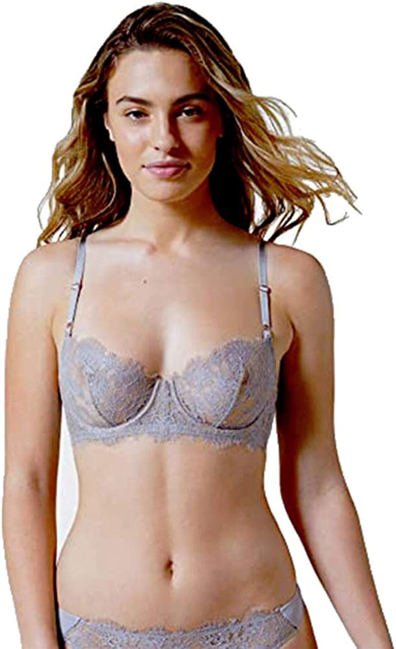 Skarlett Blue Women Entice Balconette Bra Pearl Grey/Nylon / 32B