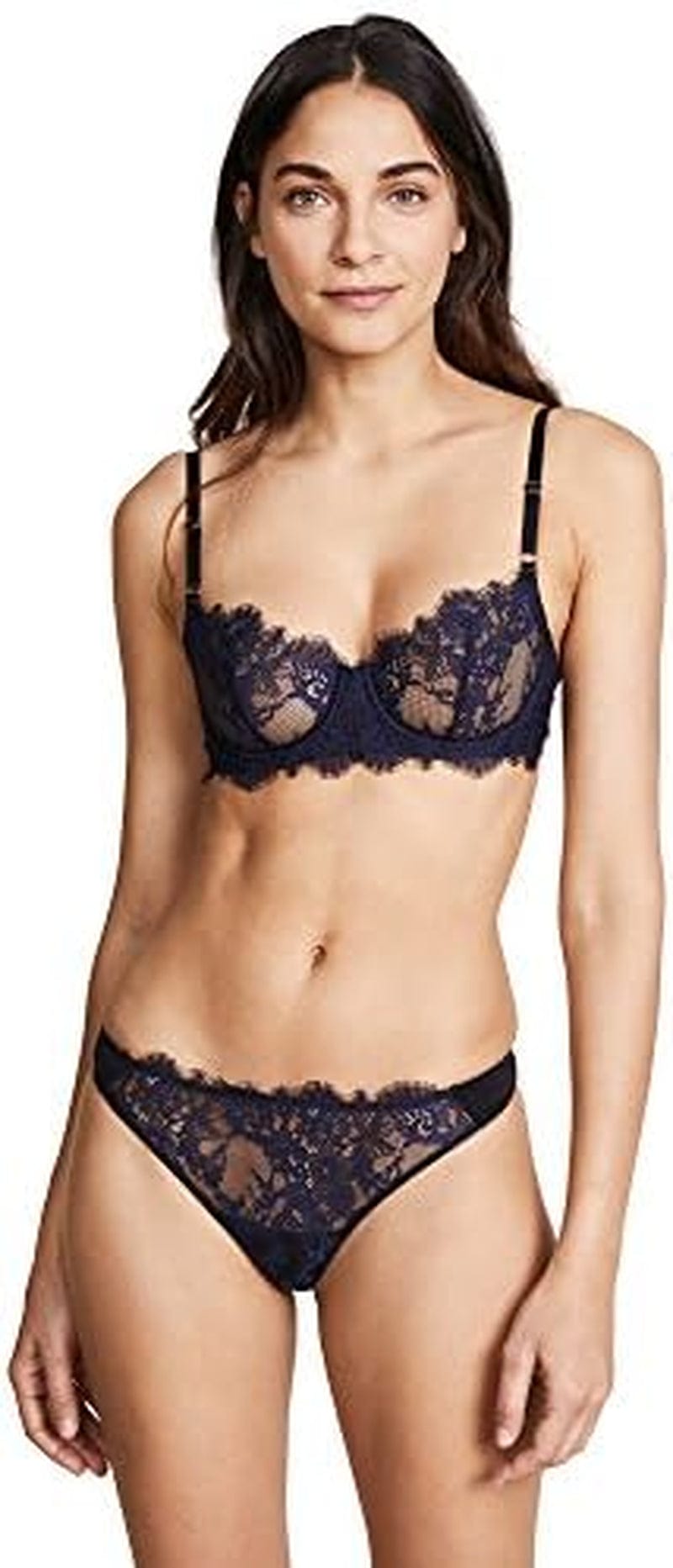 Skarlett Blue Women Entice Balconette Bra Black/Midnight / 34A