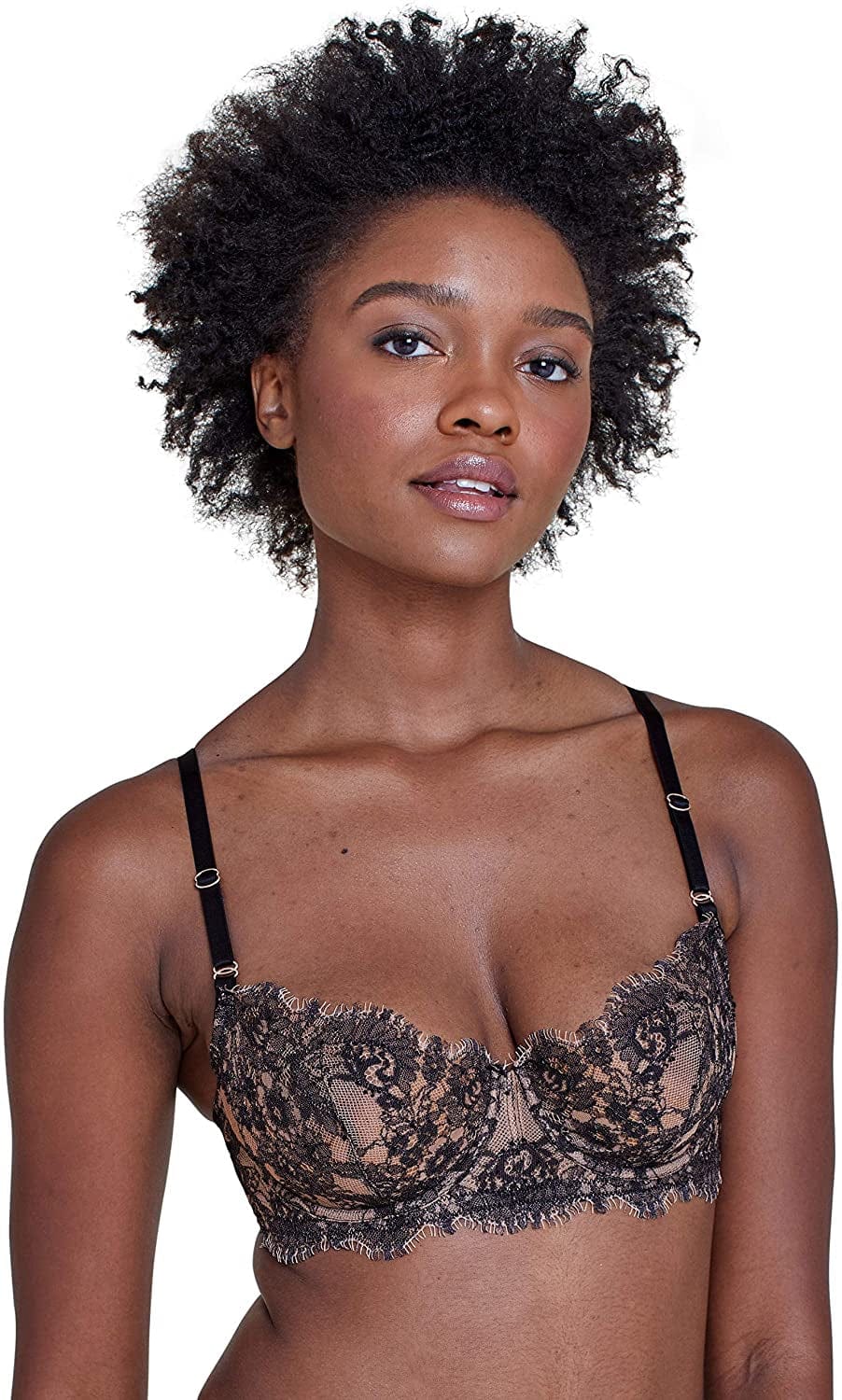 Skarlett Blue Women Entice Balconette Bra Black/Nylon / 34B
