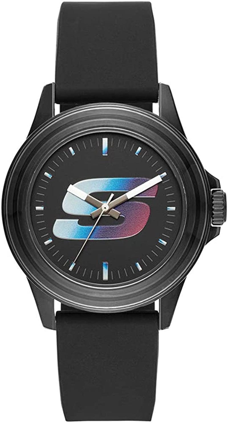 Skechers Women'S Rosencrans Mid Quartz Plastic and Silicone Casual Sports Watch Translucent