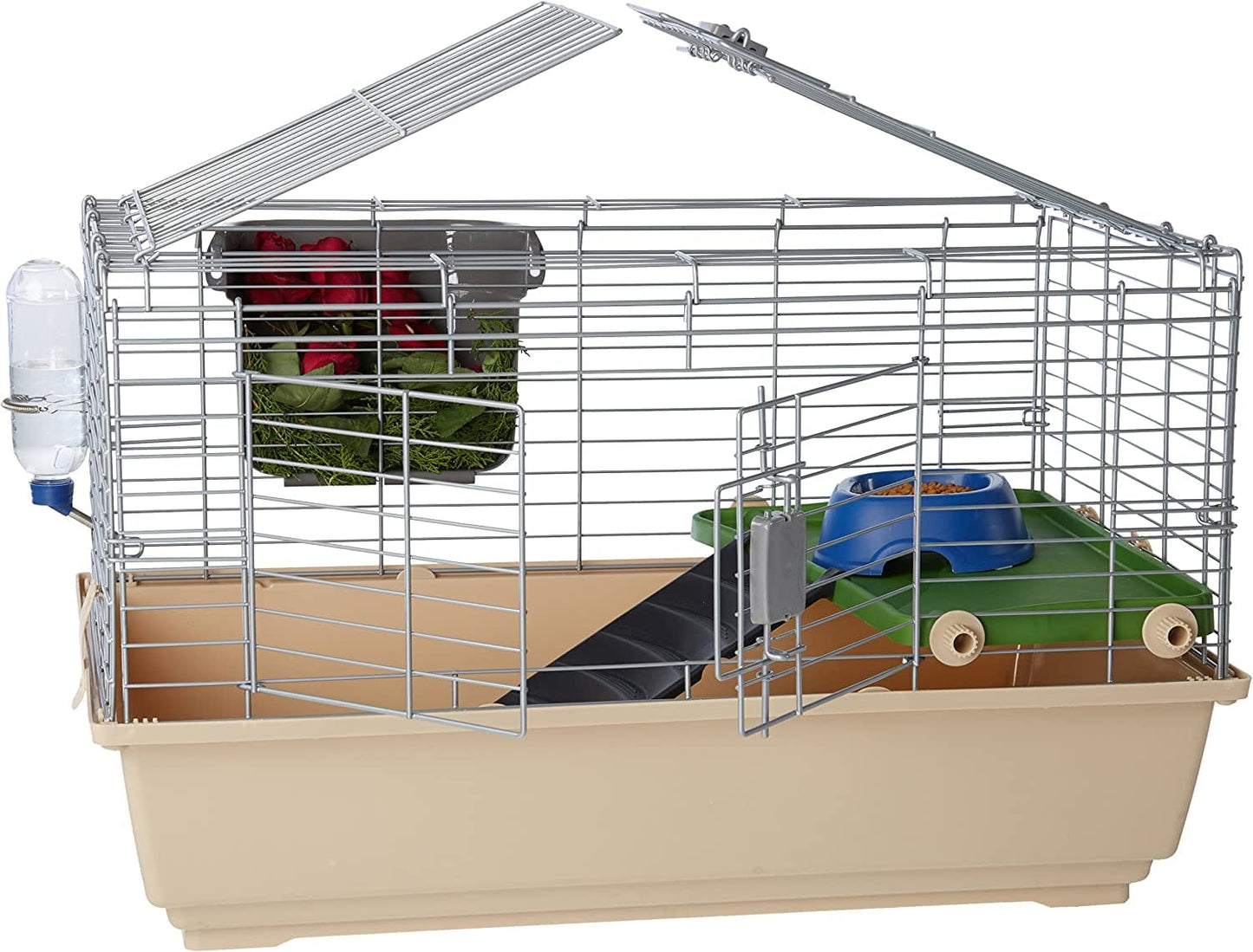 Small Animal Cage Habitat with Accessories - 49 X 27 X 21 Inches, Jumbo Standard