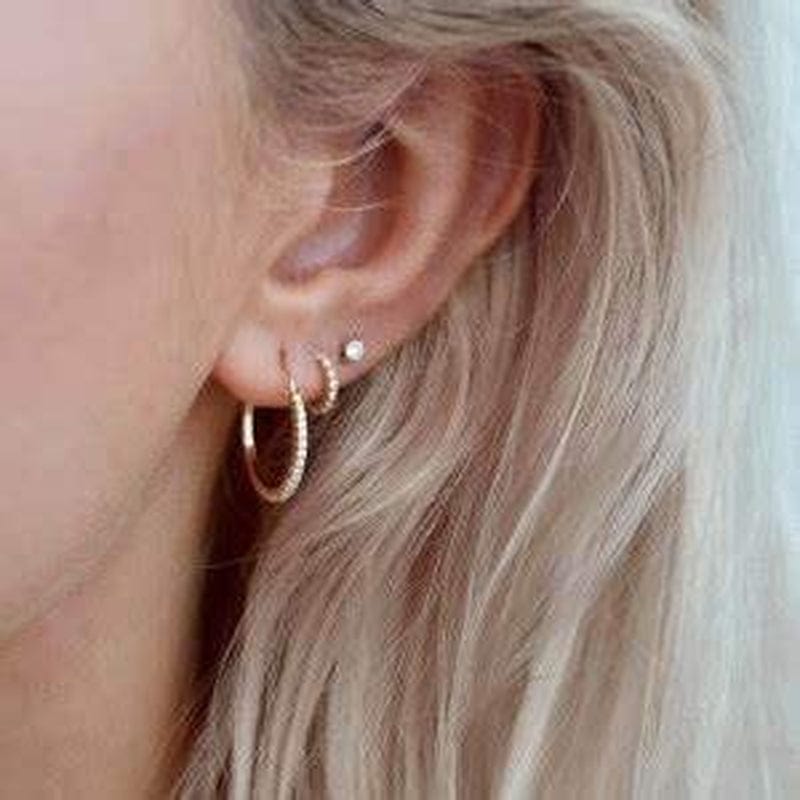 Small Sterling Silver Stud Earrings Set Tiny Cartilage Huggie Hoop Earrings Cubic Zirconia Cuff Earrings Silver Hoop Earrings for Women Men Girls