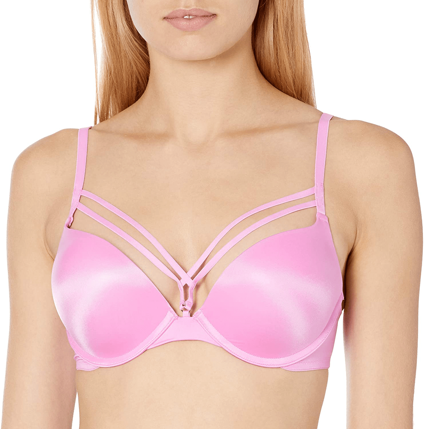 Smart & Sexy Women's Maximum Cleavage Underwire Push up Bra Light Violet (Satin) / 40B