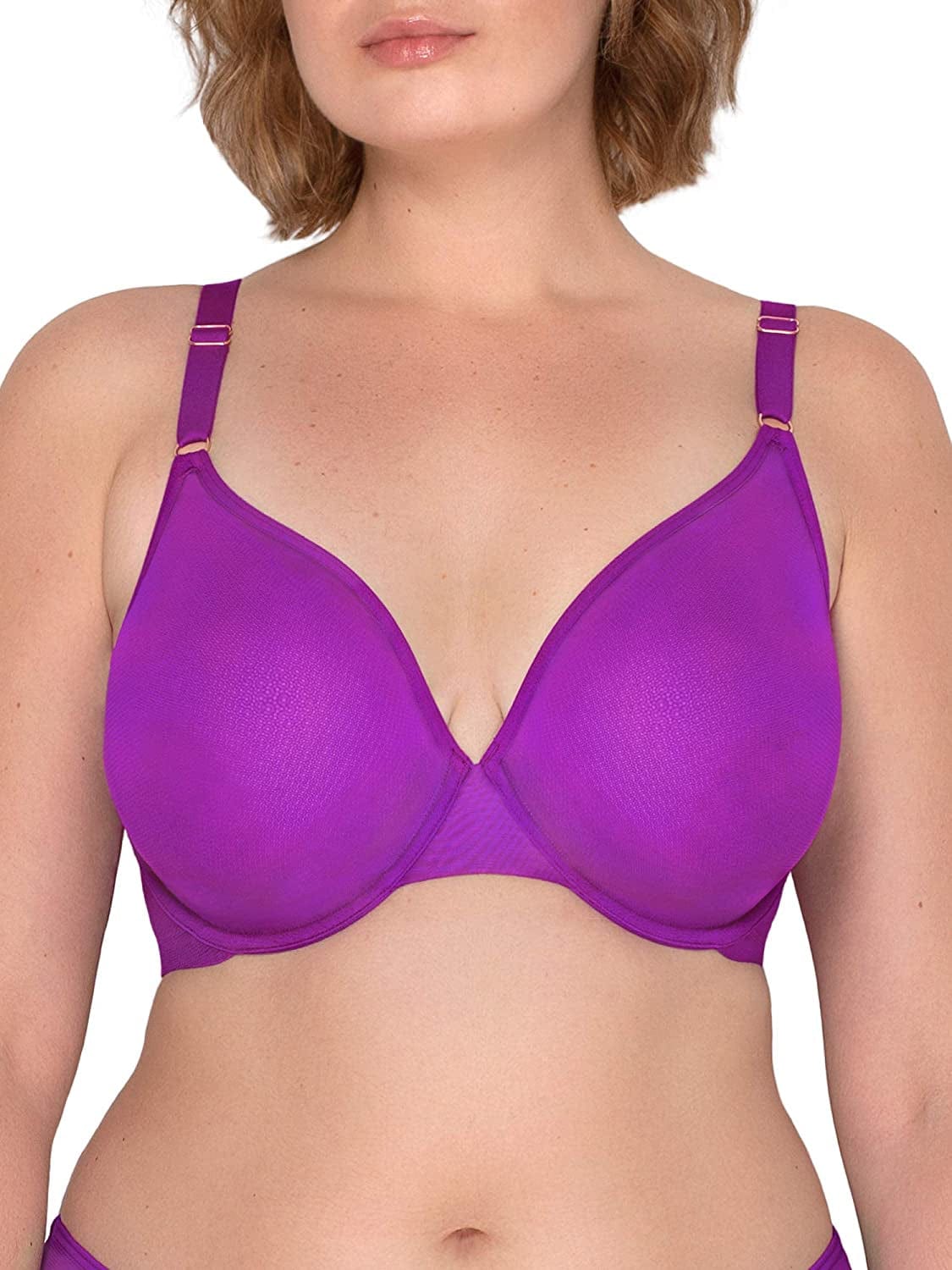 Smart & Sexy Women'S Sheer Mesh Demi Underwire Bra Fierce Violet (Mesh) / Standard / 40C