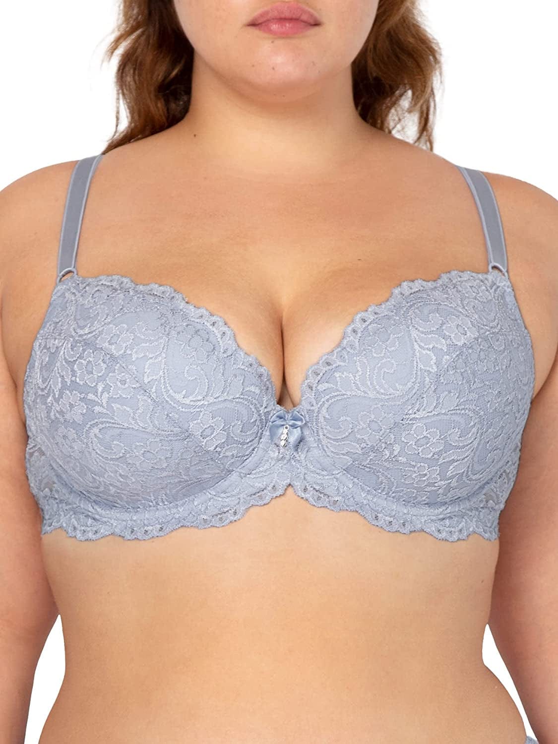 Smart & Sexy Women'S Signature Lace Push up Bra Mineral Water / 36D