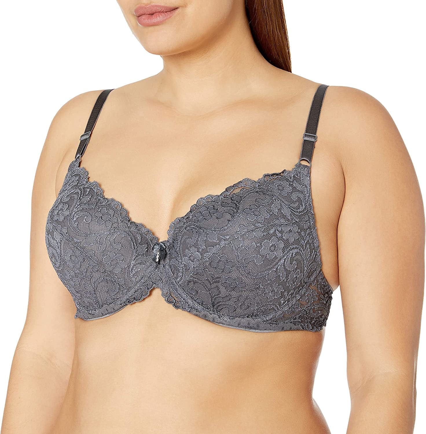 Smart & Sexy Women'S Signature Lace Push up Bra Anthracite / 34B