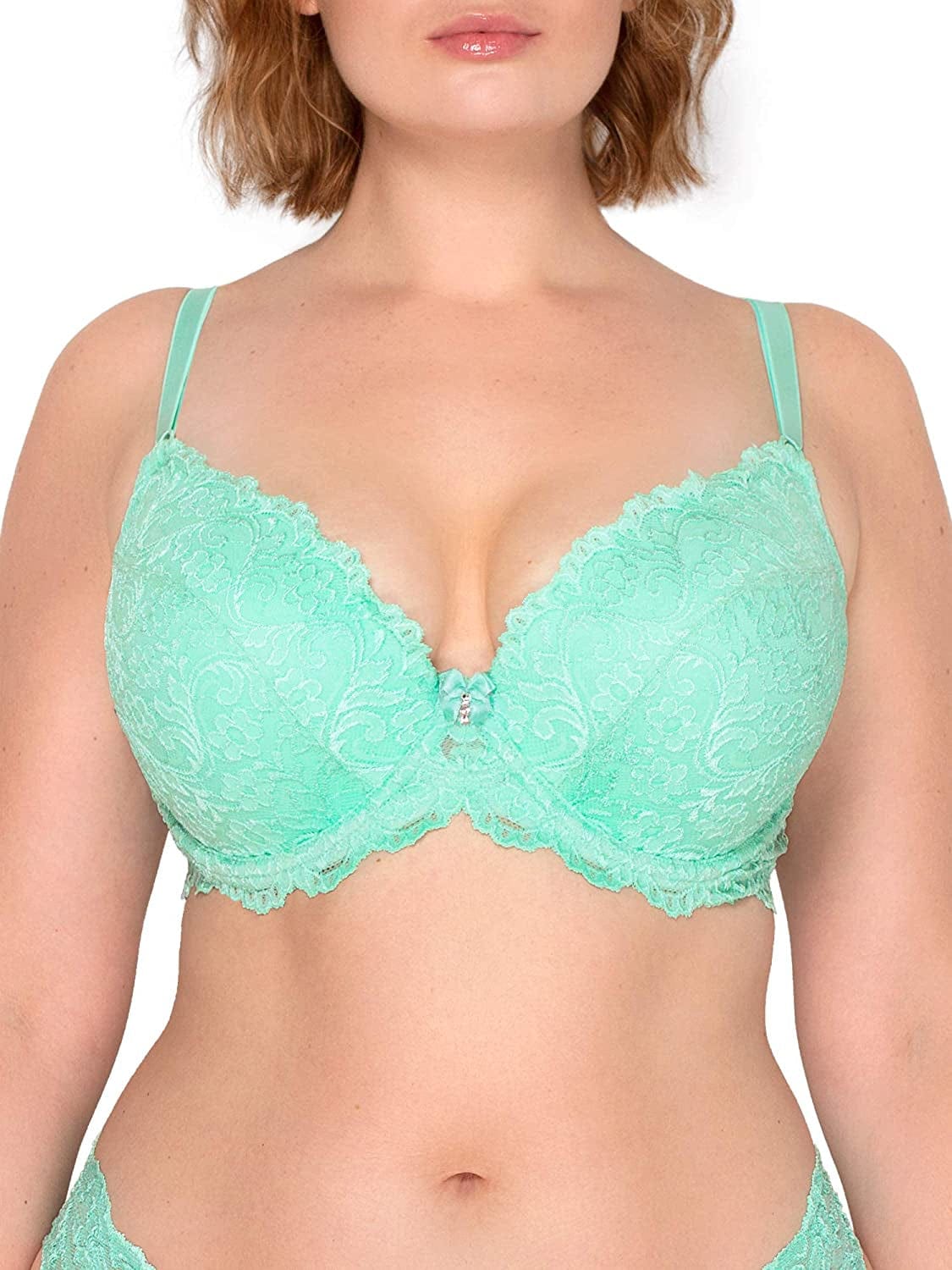 Smart & Sexy Women'S Signature Lace Push up Bra Mint Chip / 34C