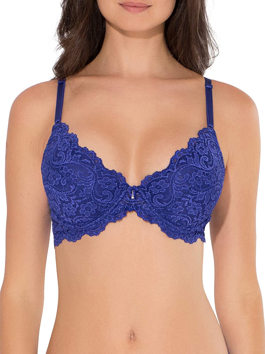 Smart & Sexy Women'S Signature Lace Push up Bra Indigo / 32A