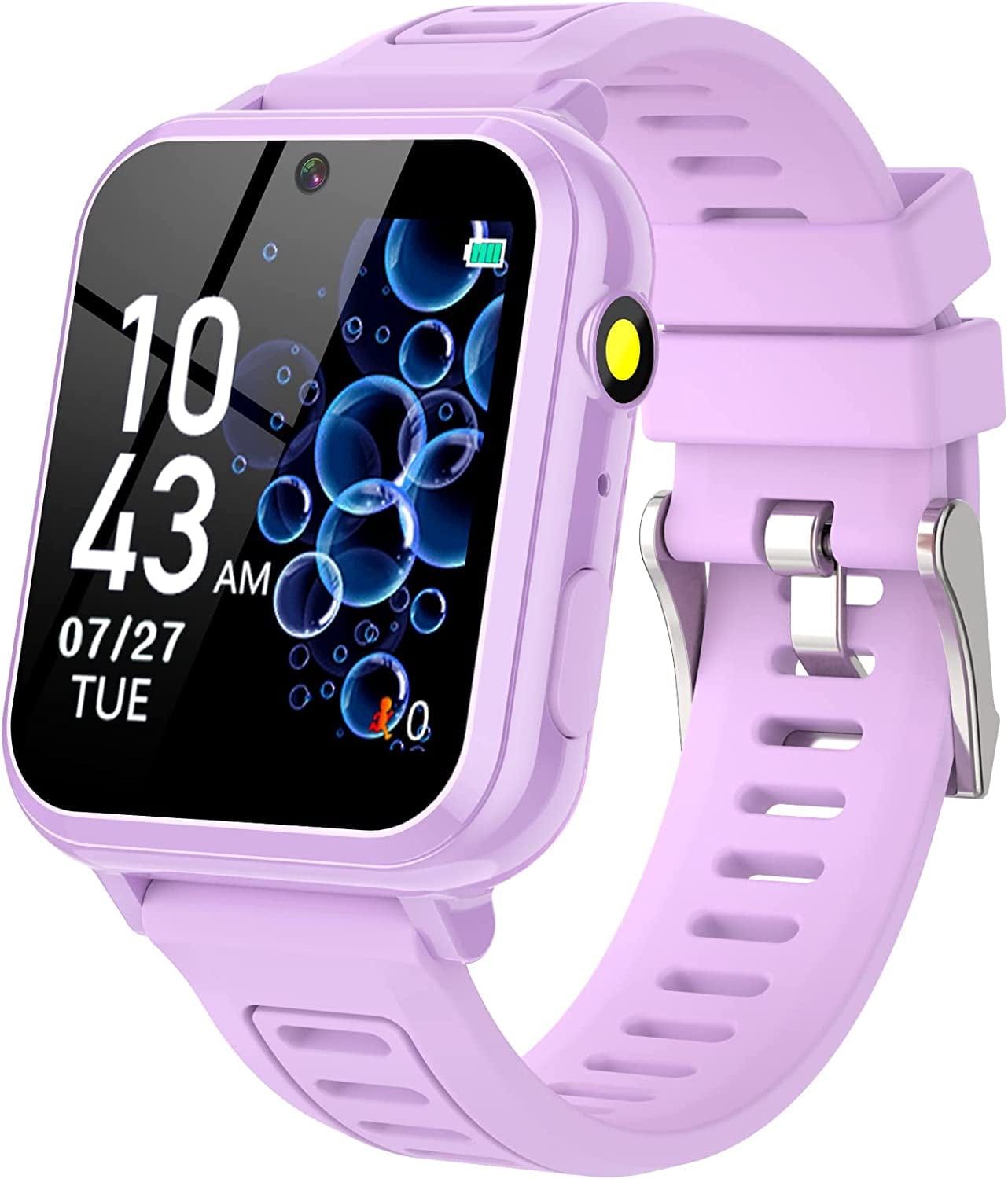 Smart Watch for Kids Boys, Kids Smart Watch Boys with 24 Games Alarm Clock Calendaring Camera Music Player Time Display Video & Audio Recording, Toys for 3-12 Years Old Boys Touchscreen Toddler Watch purple