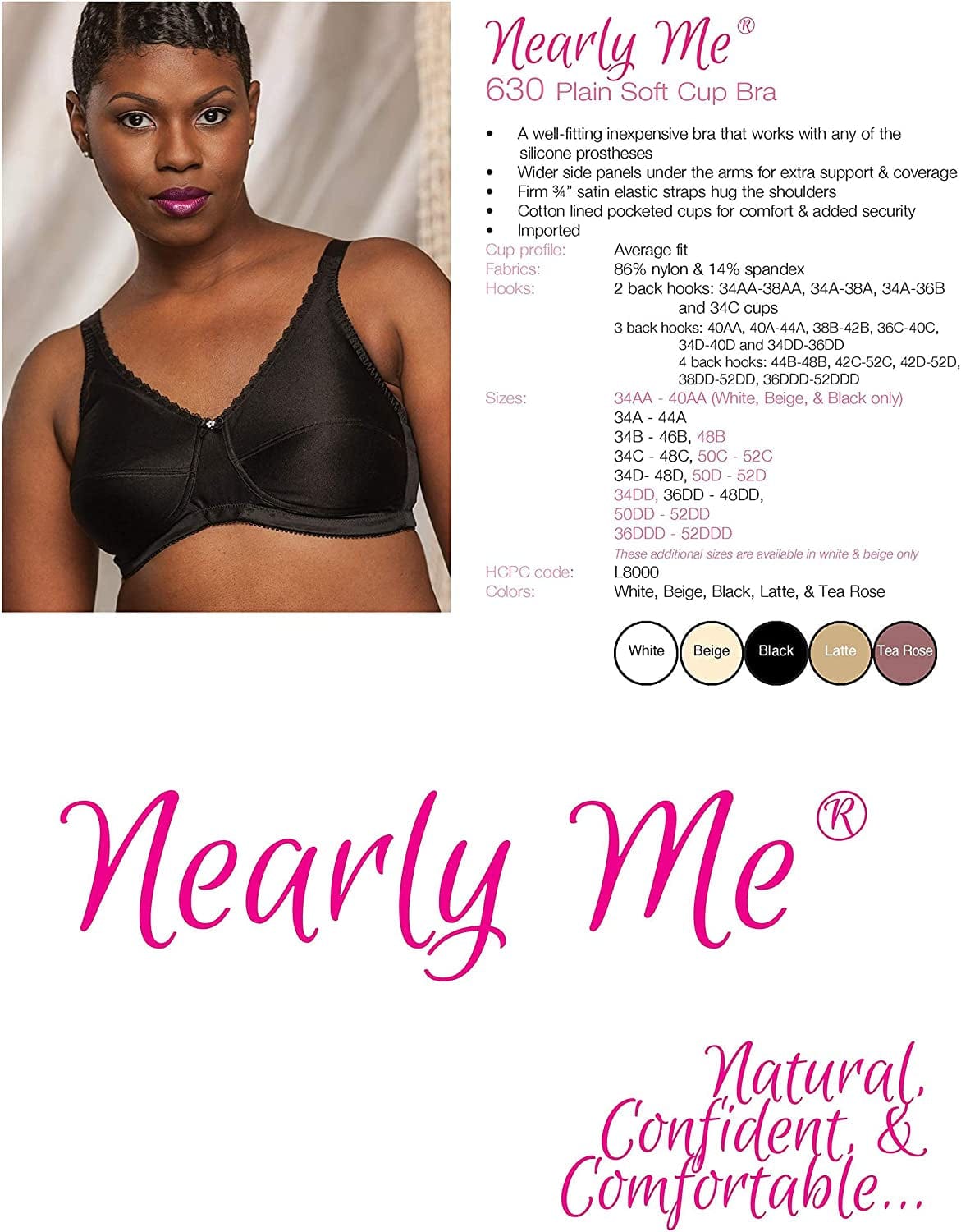 - Soft Cup Post Mastectomy Lumpectomy Pocket Bra #630