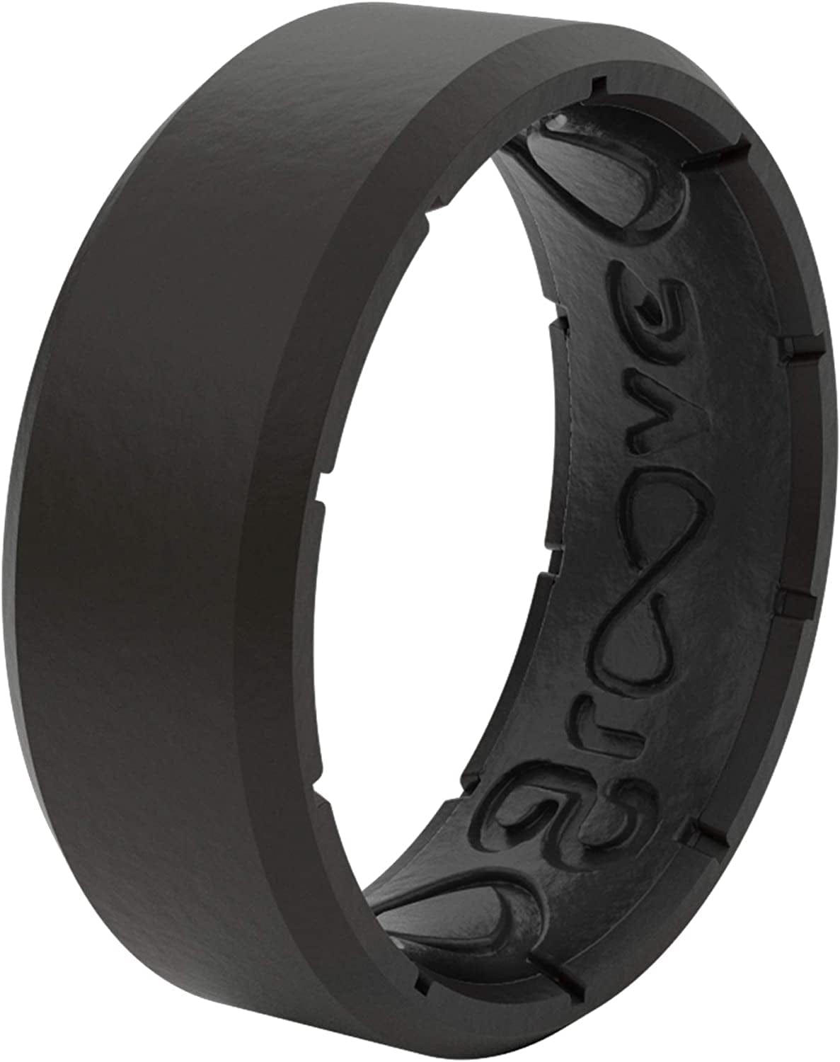 Solid Silicone Ring Breathable Rubber Wedding Rings for Men, Lifetime Coverage, Unique Design, Comfort Fit Ring